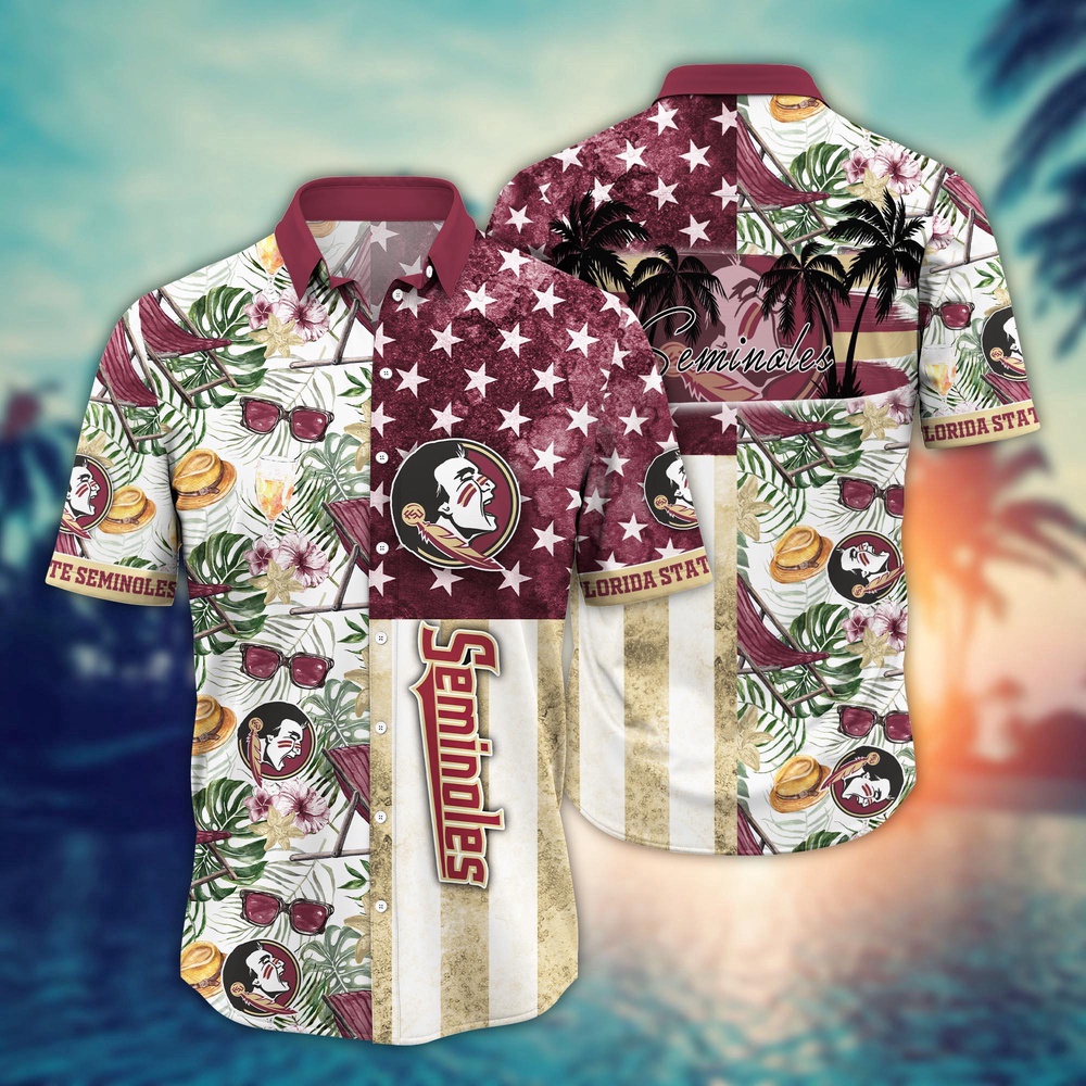 NCAA Florida State Seminoles Hawaiian Shirt Glory Garden Gift For Fans