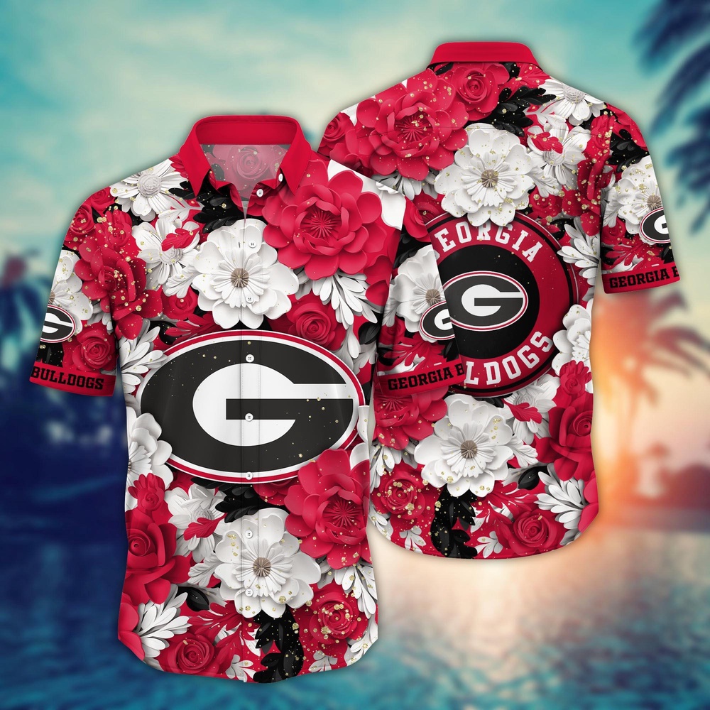 NCAA Georgia Bulldogs Hawaiian Shirt Spectacular Aloha Symphony For Fans