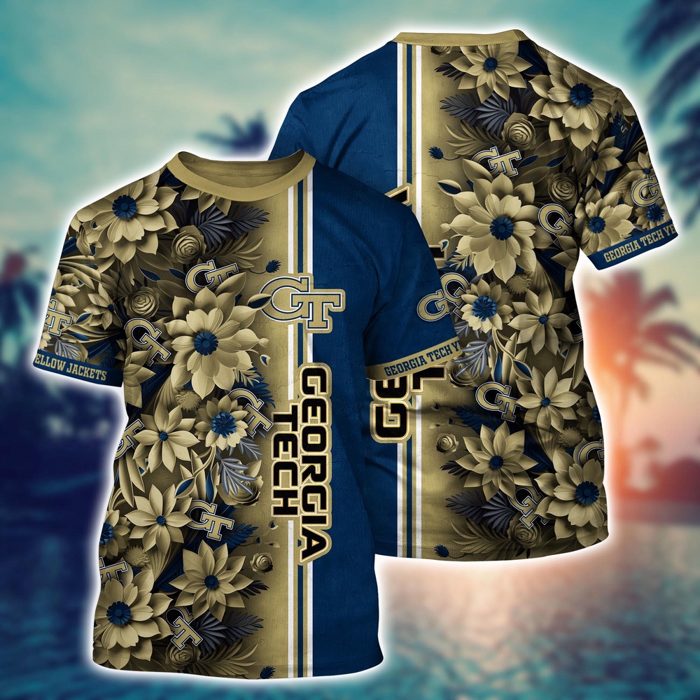 NCAA Georgia Tech Yellow Jackets 3D T-Shirt Forward Streetwear Vibes For Sports Fans NCAA Georgia Tech Yellow Jackets 3D T-Shirt Forward Streetwear Vibes For Sports Fans