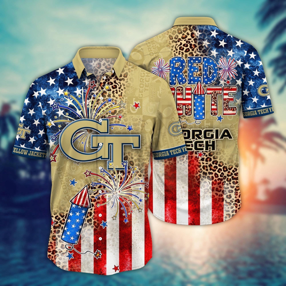NCAA Georgia Tech Yellow Jackets Hawaiian Shirt Aloha All Star Style Gift For Fans