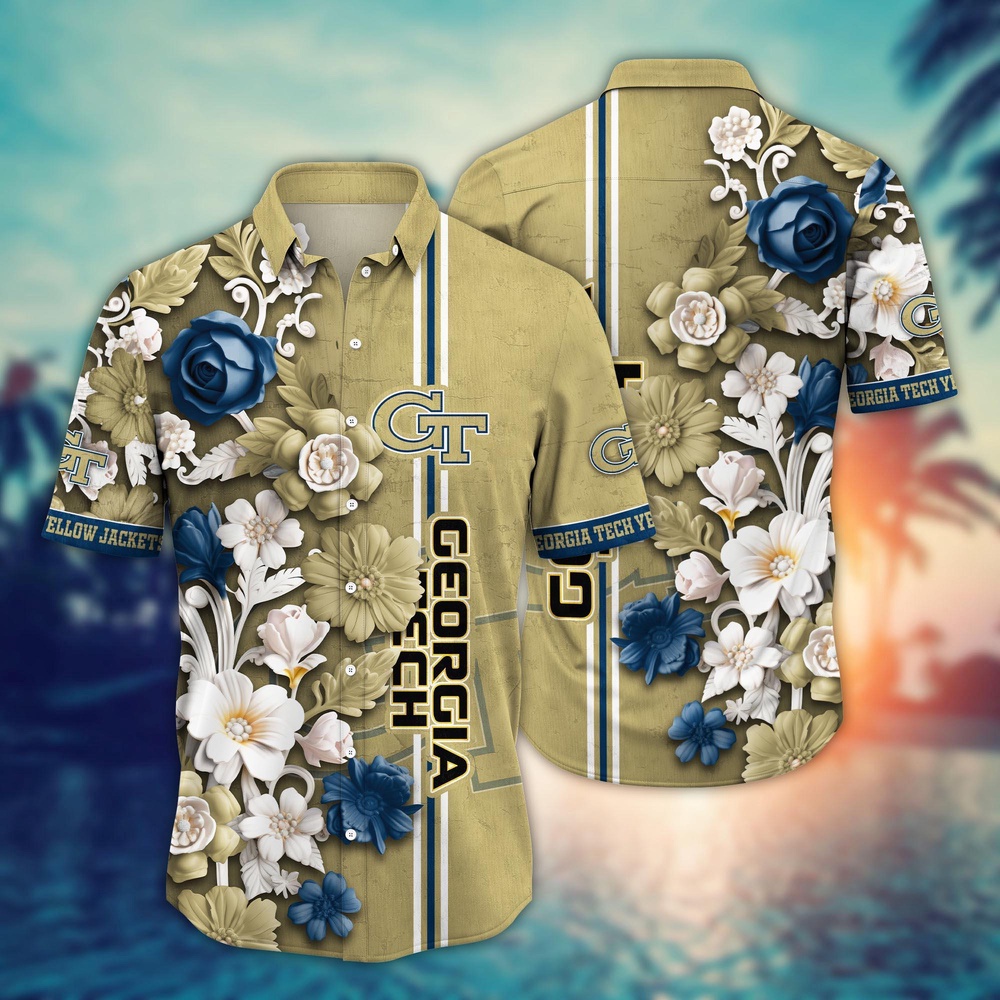 NCAA Georgia Tech Yellow Jackets Hawaiian Shirt Breeze Through Glory For Sports Fans