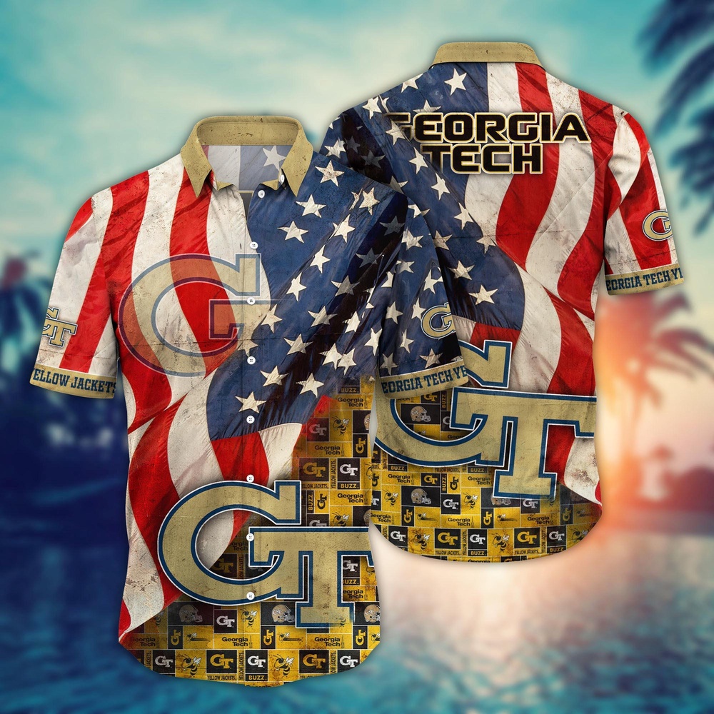 NCAA Georgia Tech Yellow Jackets Hawaiian Shirt Serenade In Style For Sports Fans