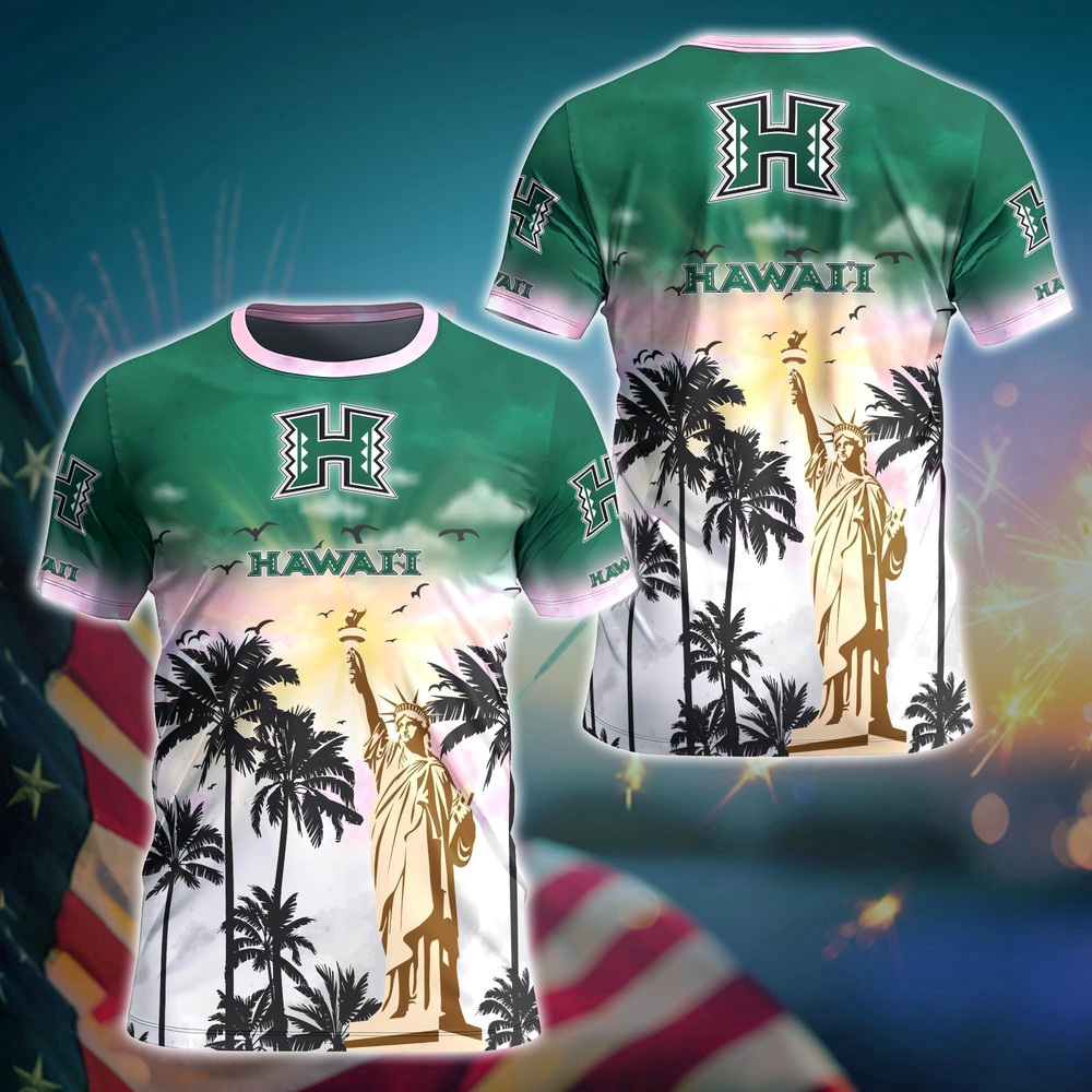 NCAA Hawaii Rainbow Warriors 3D T-Shirt Fashion Forward For Fans
