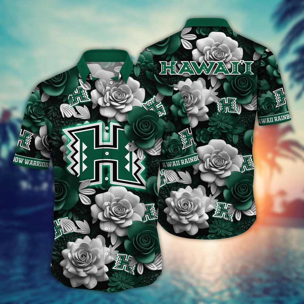 NCAA Hawaii Rainbow Warriors Hawaiian Shirt Campus Carnival For Sports Fans
