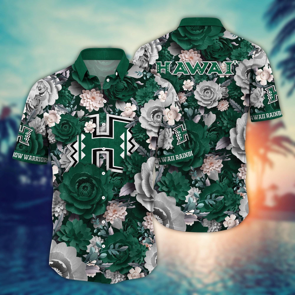 NCAA Hawaii Rainbow Warriors Hawaiian Shirt Champion Elegance For Fans