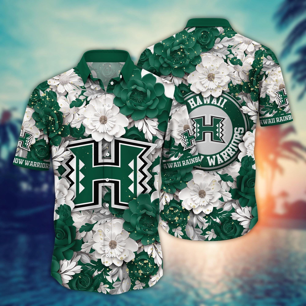 NCAA Hawaii Rainbow Warriors Hawaiian Shirt Floral Finesse Aloha Extravaganza For Fans