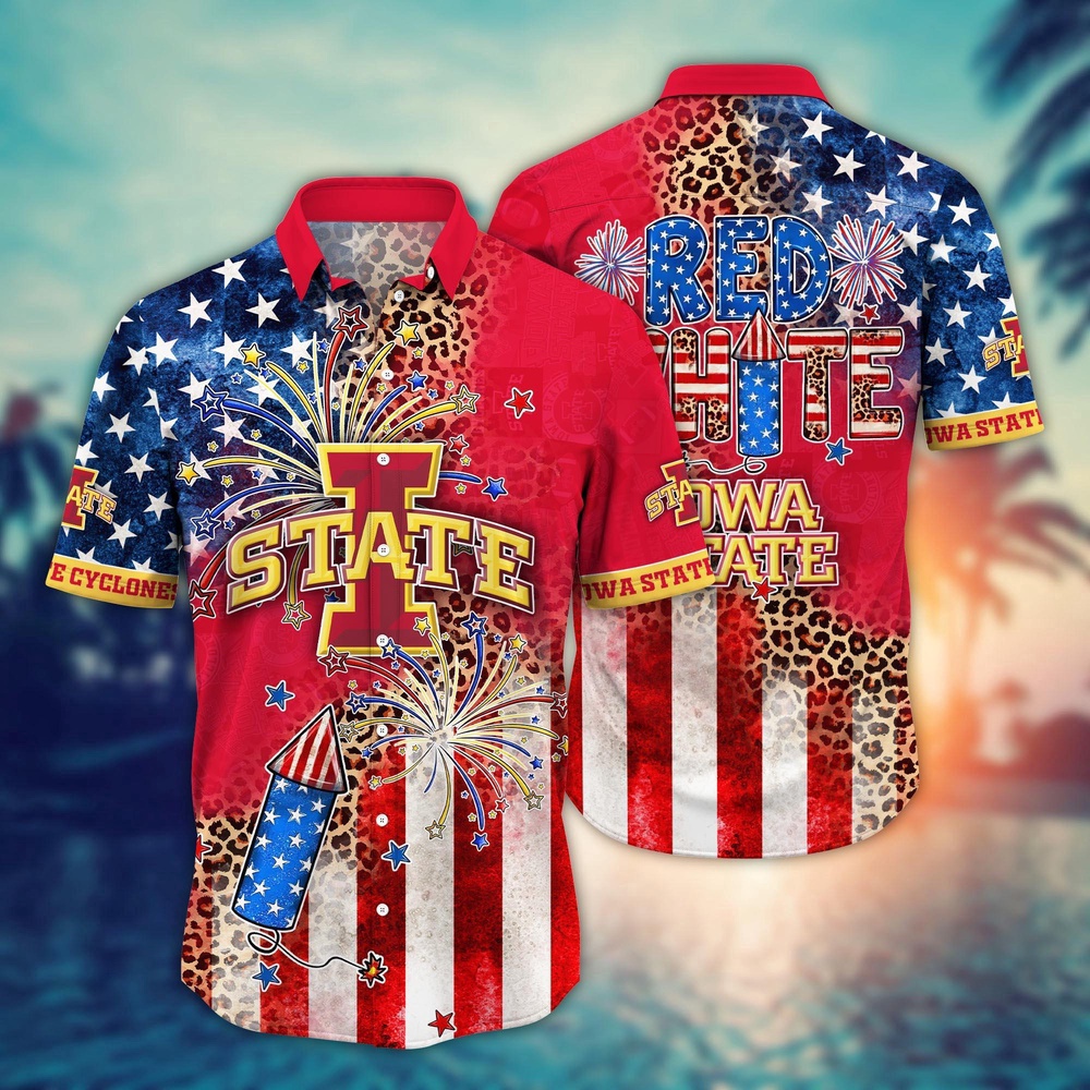 NCAA Iowa State Cyclones Hawaiian Shirt Sideline Serenity Gift For Fans NCAA Iowa State Cyclones Hawaiian Shirt Sideline Serenity Gift For Fans