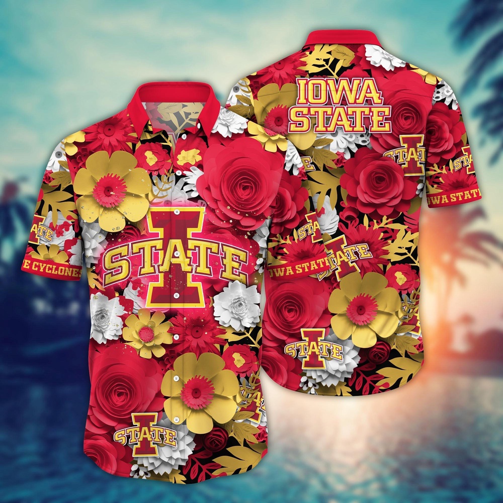 NCAA Iowa State Cyclones Hawaiian Shirt Tropic Tunes For Fans NCAA Iowa State Cyclones Hawaiian Shirt Tropic Tunes For Fans