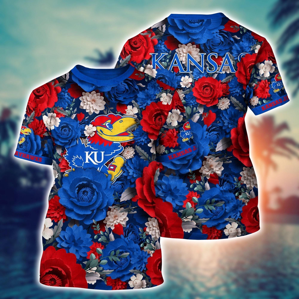 NCAA Kansas Jayhawks 3D T-Shirt Trendsetting Threads Fashion For Sports Fans
