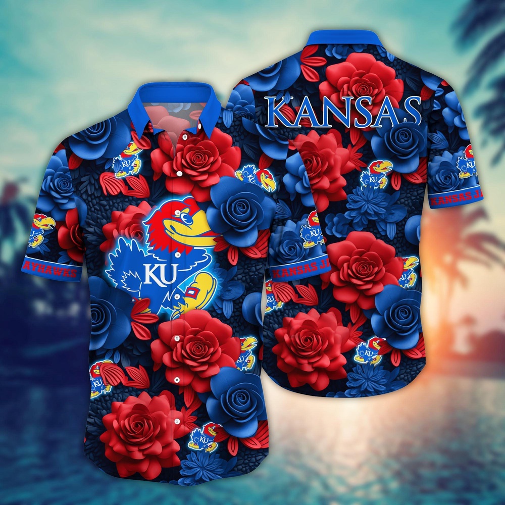 NCAA Kansas Jayhawks Hawaiian Shirt Sway In Style For Sports Fans