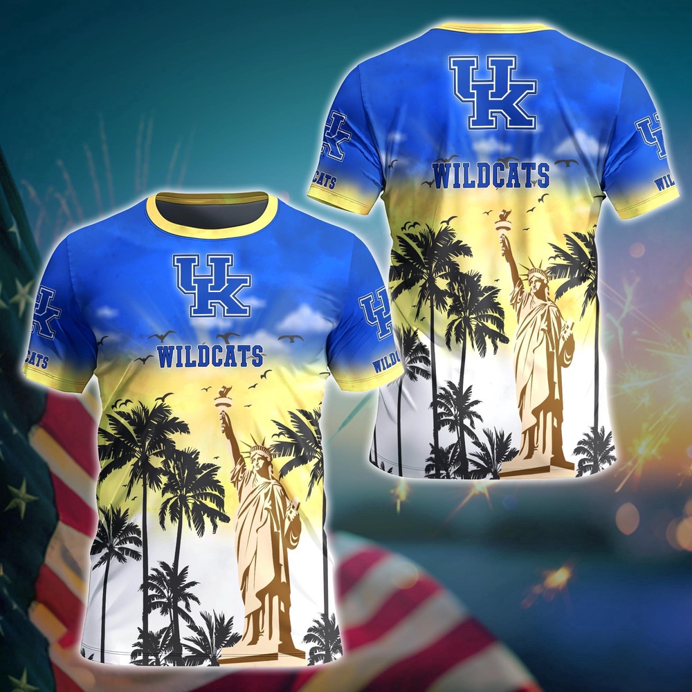 NCAA Kentucky Wildcats 3D T-Shirt Chic Campus Vibes Magic For Fans