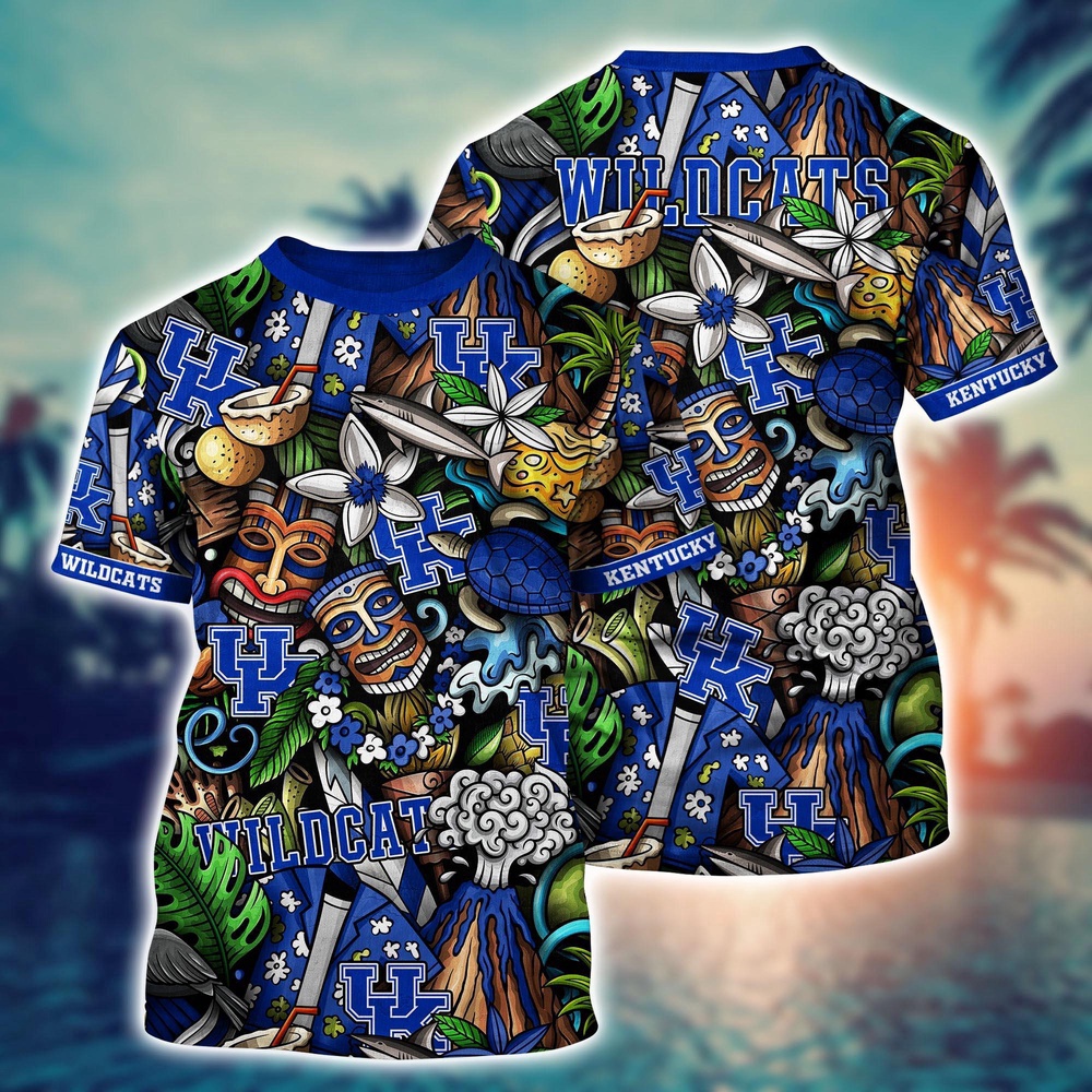 NCAA Kentucky Wildcats 3D T-Shirt Fashion Forward Vibes For Fans