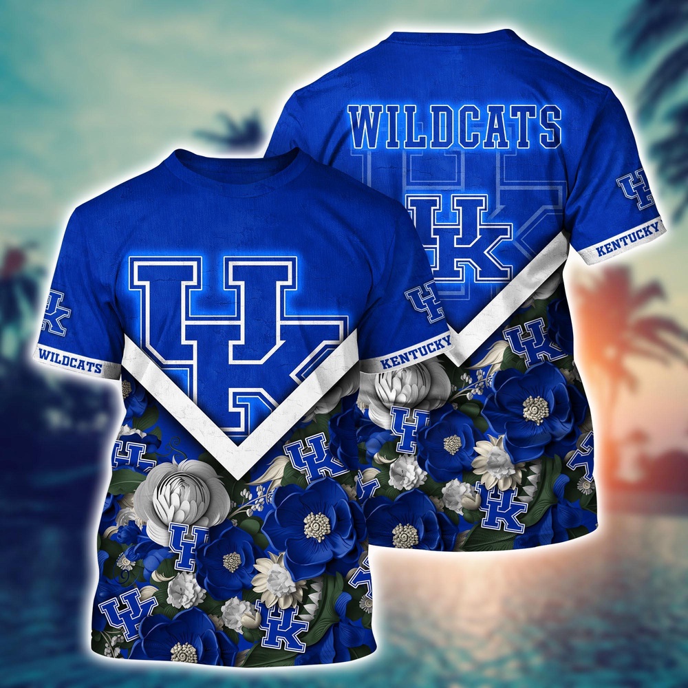 NCAA Kentucky Wildcats 3D T-Shirt Signature Elegance Threads For Sports Fans