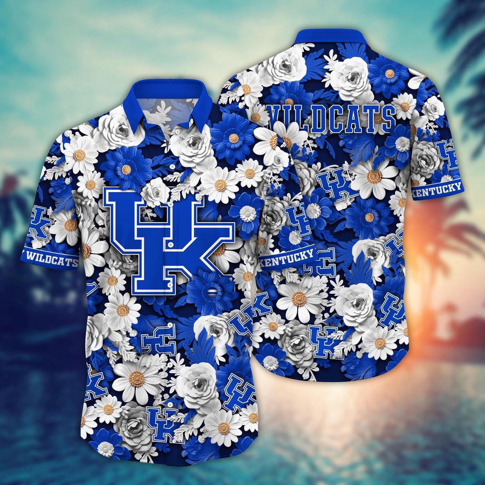 NCAA Kentucky Wildcats Hawaiian Shirt Breeze Through Bloom For Sports Fans