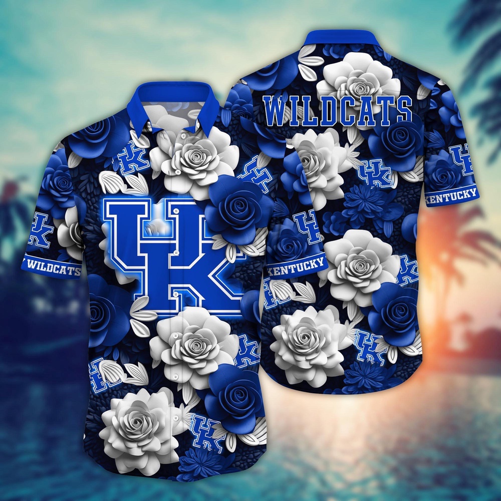 NCAA Kentucky Wildcats Hawaiian Shirt Sway In Style For Sports Fans