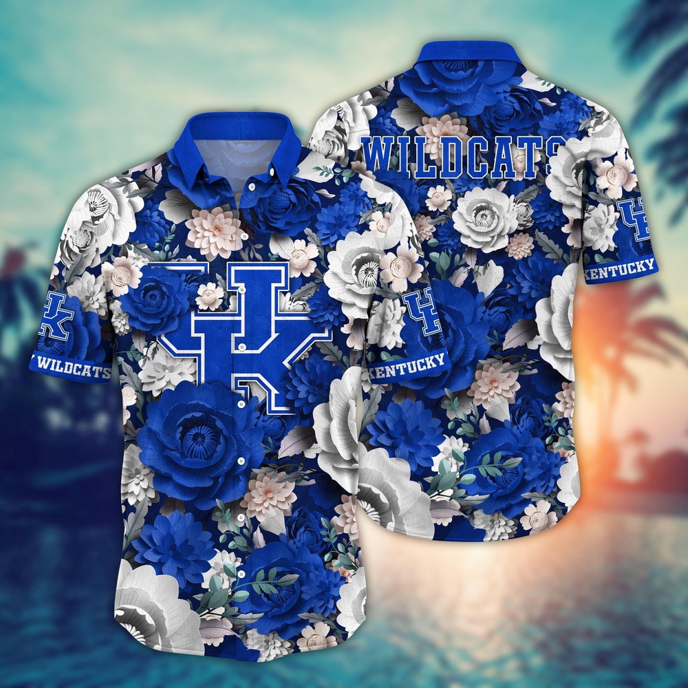 NCAA Kentucky Wildcats Hawaiian Shirt Sway in Style For Fans NCAA Kentucky Wildcats Hawaiian Shirt Sway in Style For Fans
