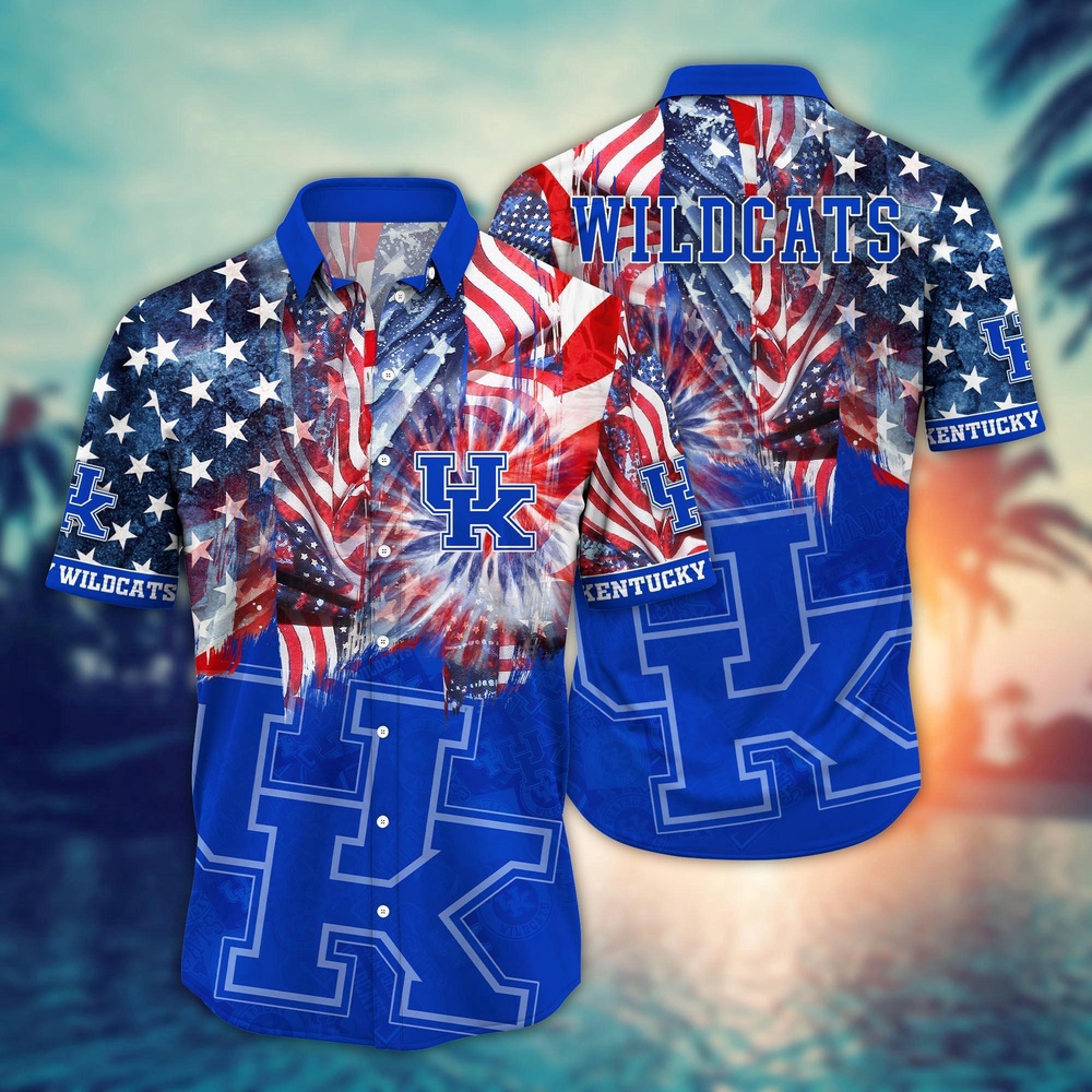 NCAA Kentucky Wildcats Hawaiian Shirt Winning Waves Gift For Fans