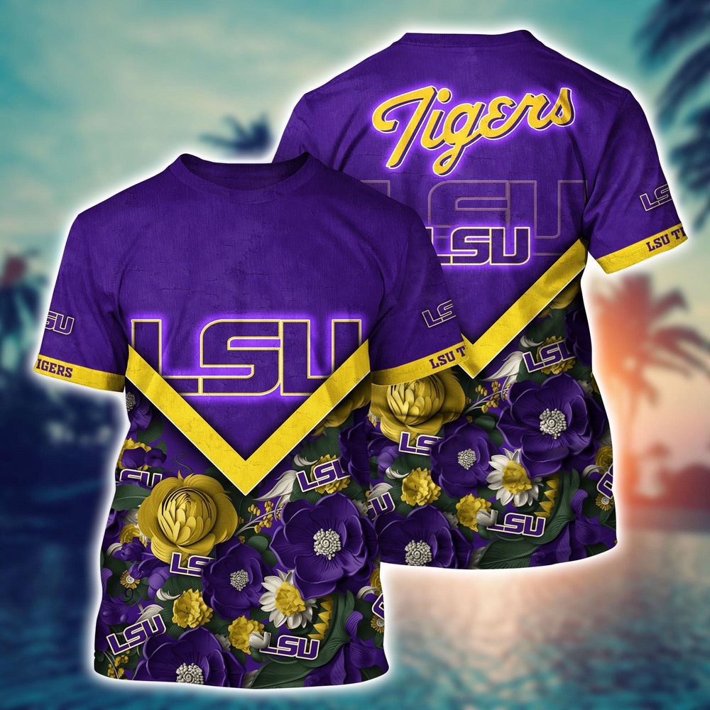 NCAA LSU TIGERS 3D T-Shirt Champion Comfort Fashion For Sports Fans NCAA LSU TIGERS 3D T-Shirt Champion Comfort Fashion For Sports Fans