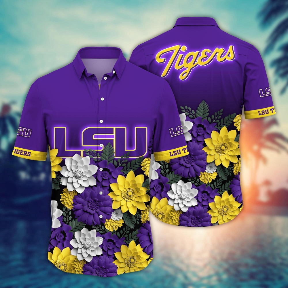 NCAA LSU TIGERS Hawaiian Shirt Cheer Chic Carnival For Fans