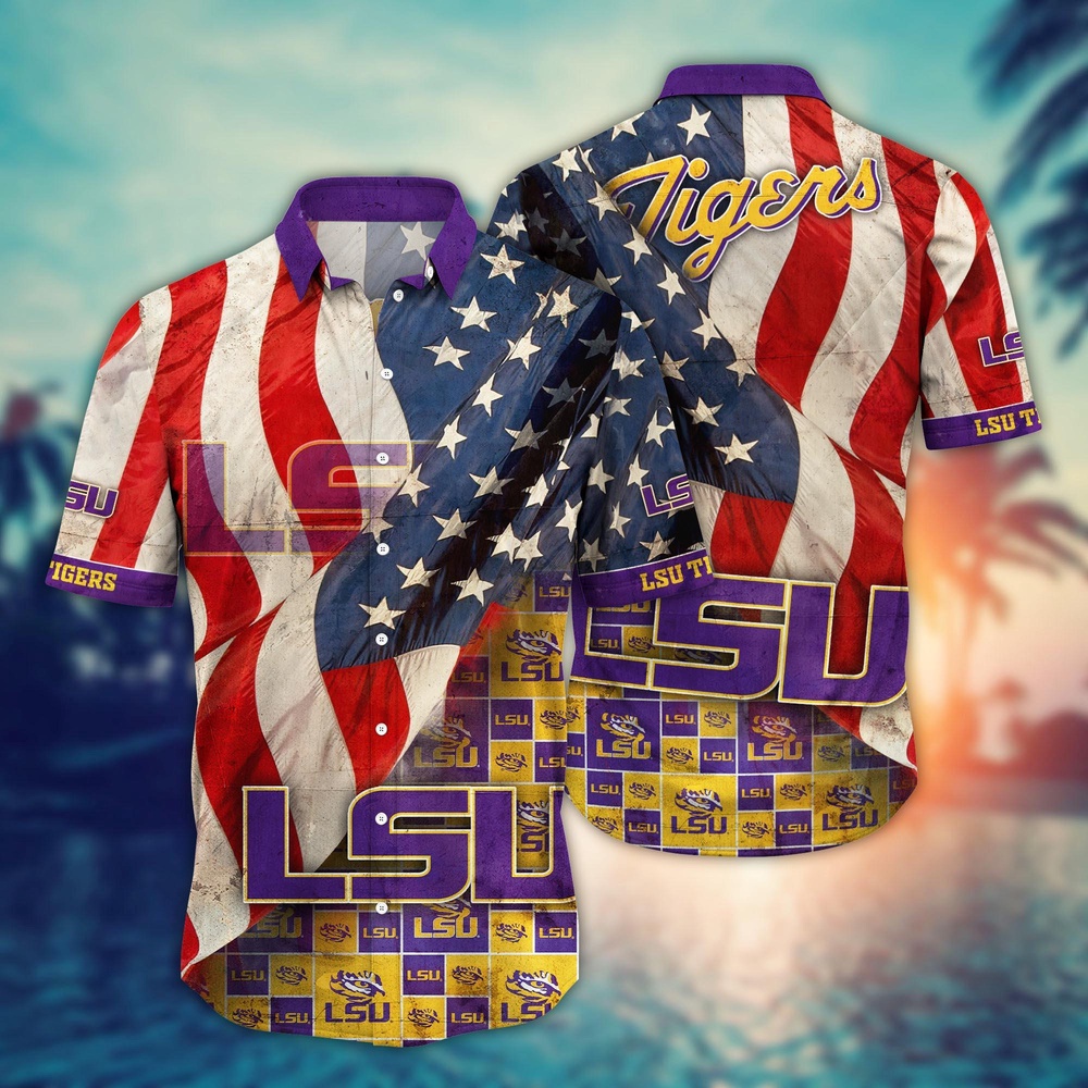 NCAA LSU TIGERS Hawaiian Shirt Chic Blossom Waltz For Sports Fans