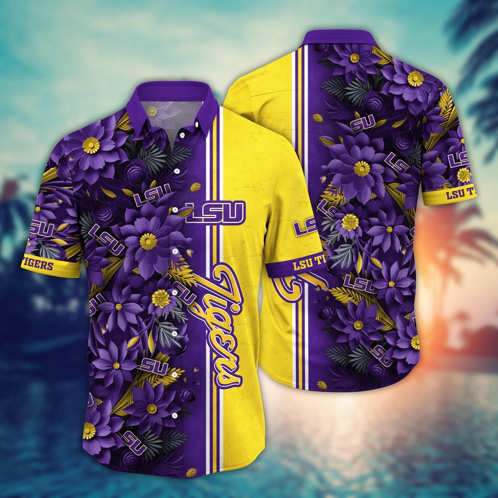 NCAA LSU TIGERS Hawaiian Shirt Fan Frenzy Aloha Fiesta For Fans