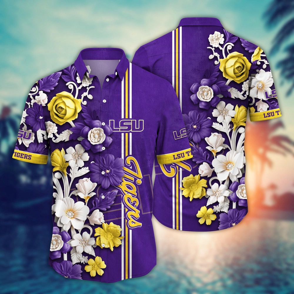 NCAA LSU TIGERS Hawaiian Shirt Fusion Delight For Sports Fans