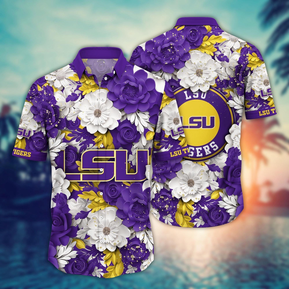 NCAA LSU TIGERS Hawaiian Shirt Spectacular Aloha Symphony For Fans