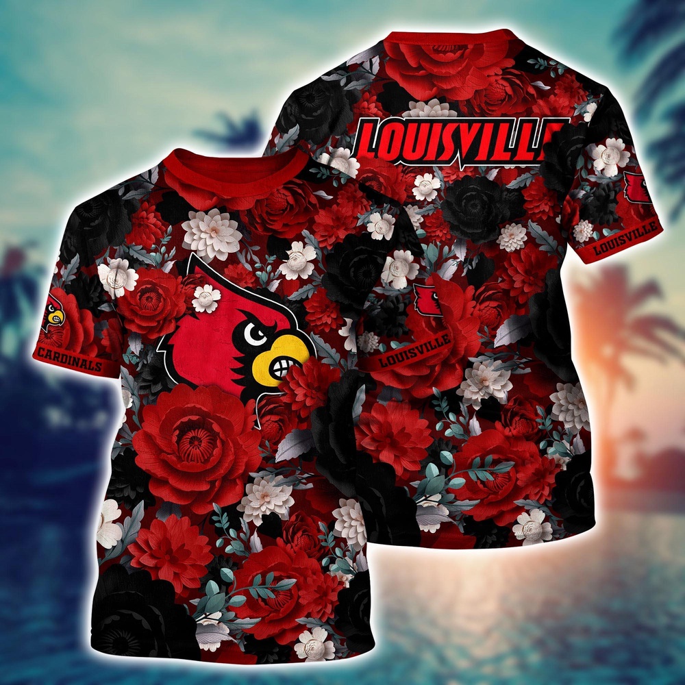 NCAA Louisville Cardinals 3D T-Shirt Trendsetting Threads Fashion For Sports Fans NCAA Louisville Cardinals 3D T-Shirt Trendsetting Threads Fashion For Sports Fans