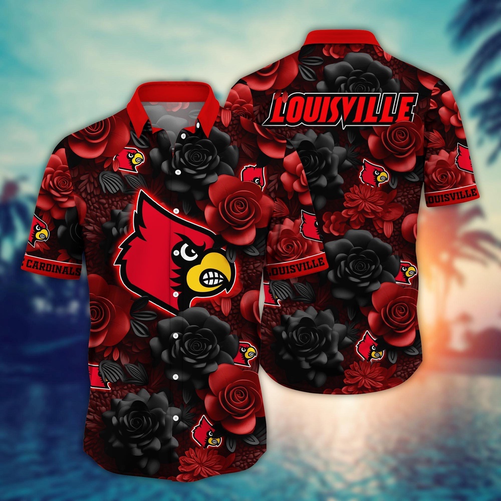 NCAA Louisville Cardinals Hawaiian Shirt Sway In Style For Sports Fans