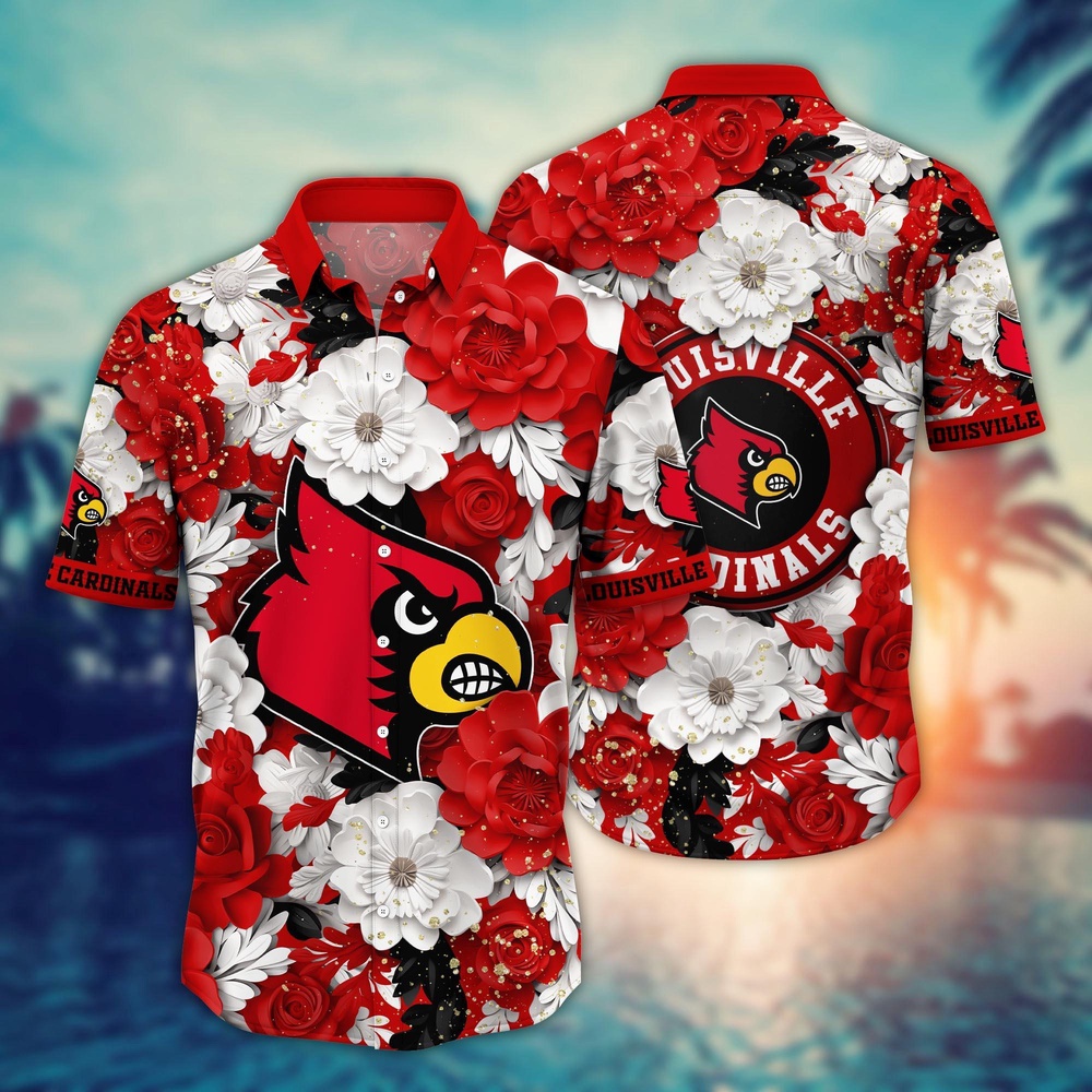 NCAA Louisville Cardinals Hawaiian Shirt Tropical Euphoria For Fans
