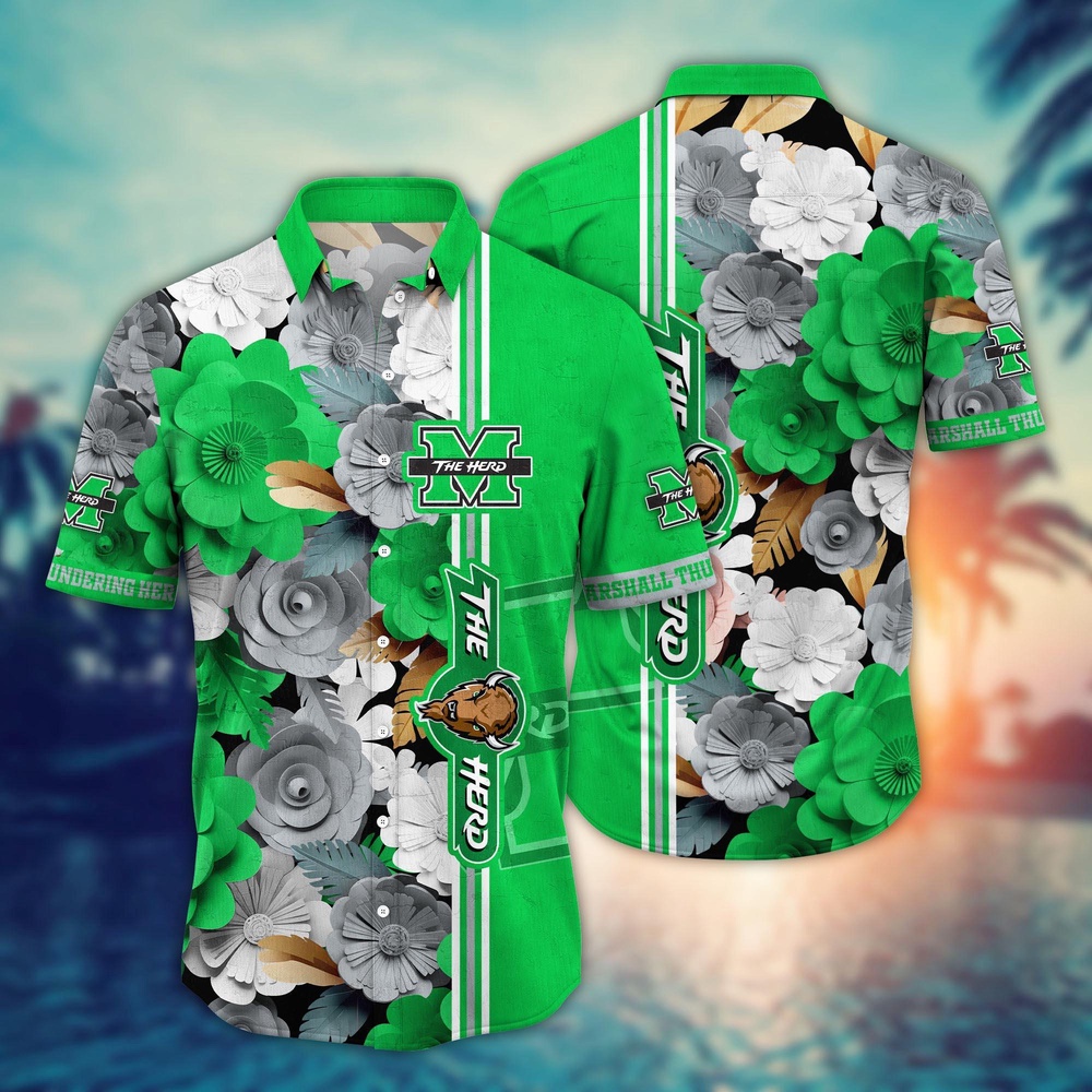 NCAA Marshall Thundering Herd Hawaiian Shirt Champion’s Paradise For Sports Fans