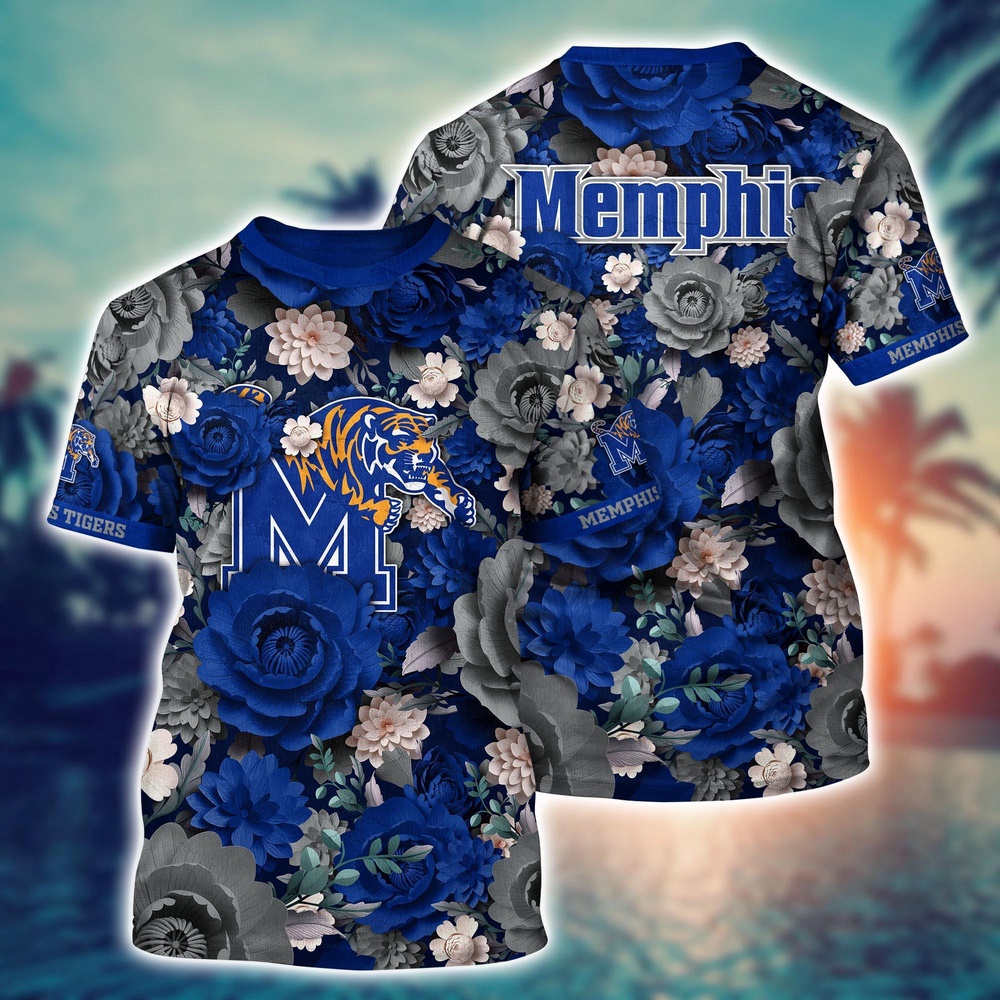 NCAA Memphis Tigers 3D T-Shirt Chic Vibes in Threads For Sports Fans