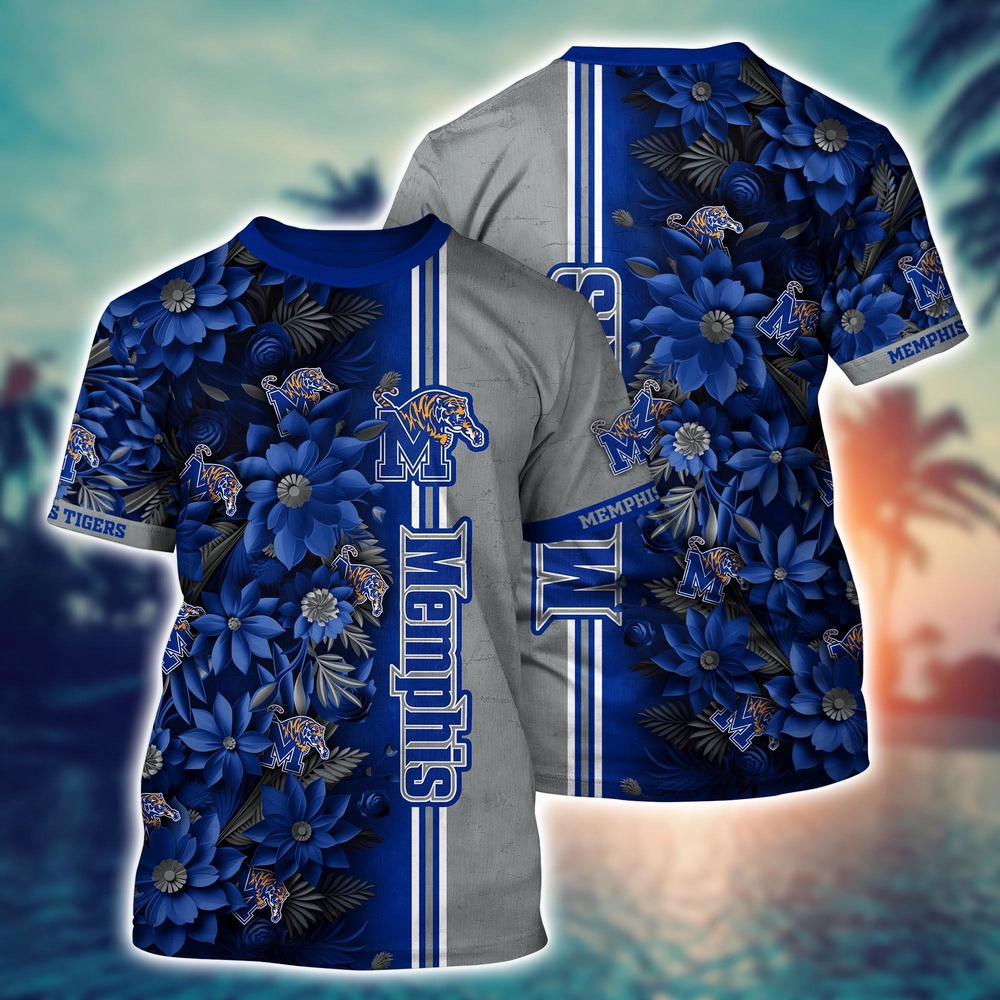 NCAA Memphis Tigers 3D T-Shirt Signature Style Elegance For Sports Fans NCAA Memphis Tigers 3D T-Shirt Signature Style Elegance For Sports Fans