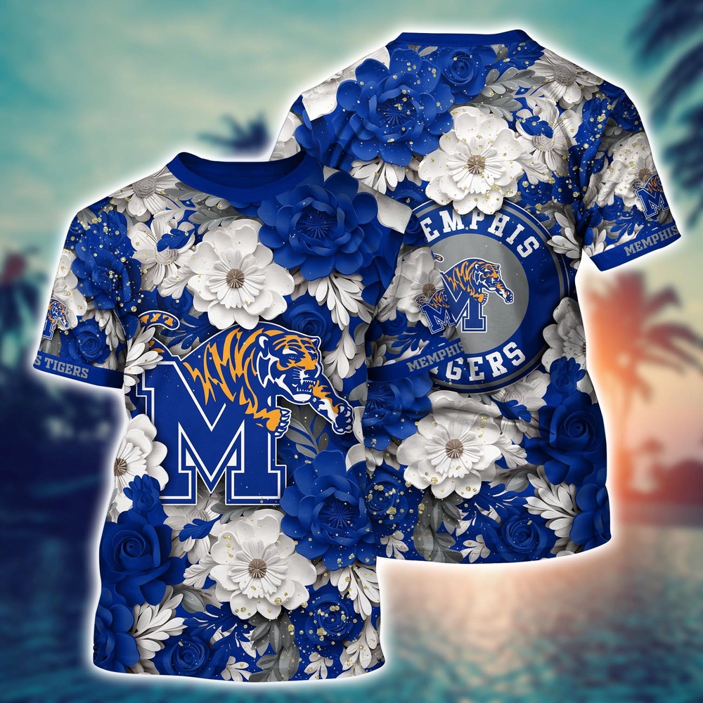 NCAA Memphis Tigers 3D T-Shirt Sleek Urban Bliss For Sports Fans NCAA Memphis Tigers 3D T-Shirt Sleek Urban Bliss For Sports Fans