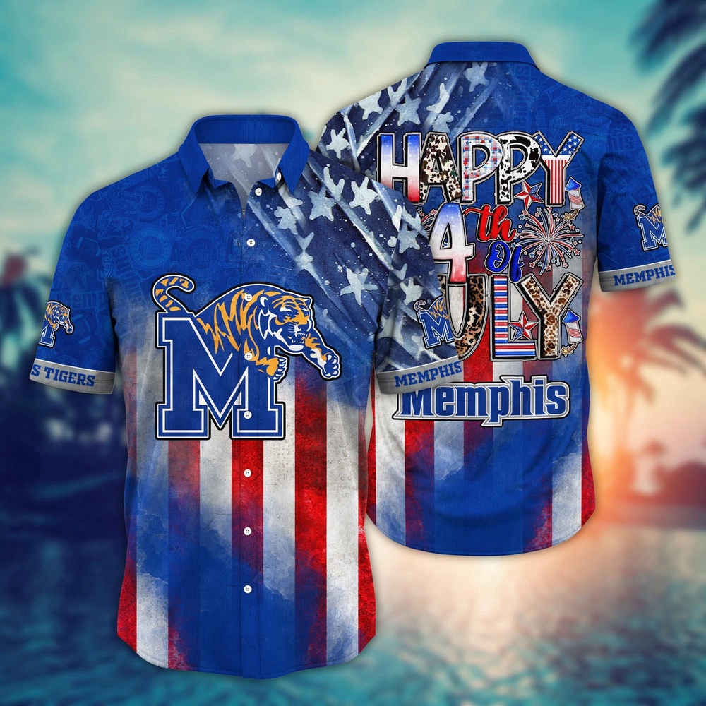 NCAA Memphis Tigers Hawaiian Shirt Breeze Through NCAA Gift For Fans
