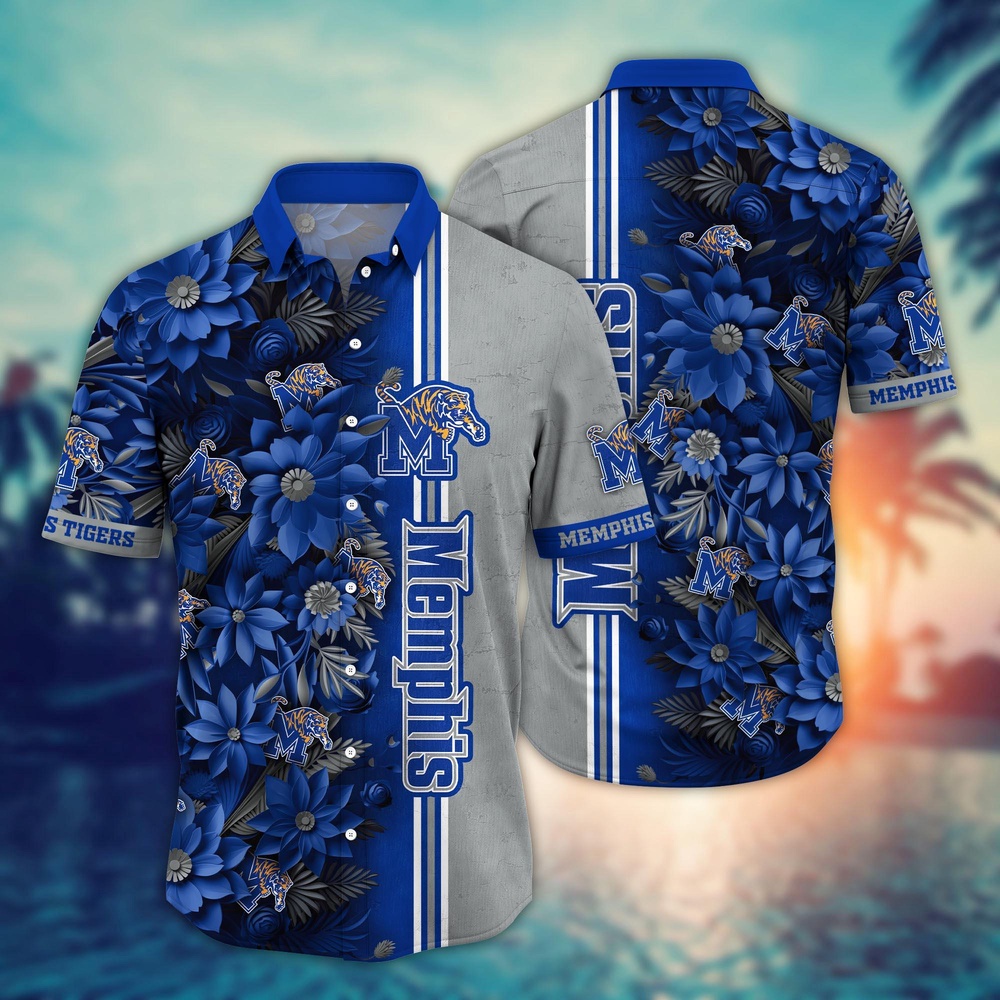 NCAA Memphis Tigers Hawaiian Shirt Fan Frenzy Aloha Fiesta For Fans NCAA Memphis Tigers Hawaiian Shirt Fan Frenzy Aloha Fiesta For Fans