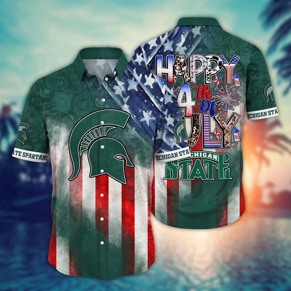 NCAA Michigan State Spartans Hawaiian Shirt Breeze Through NCAA Gift For Fans