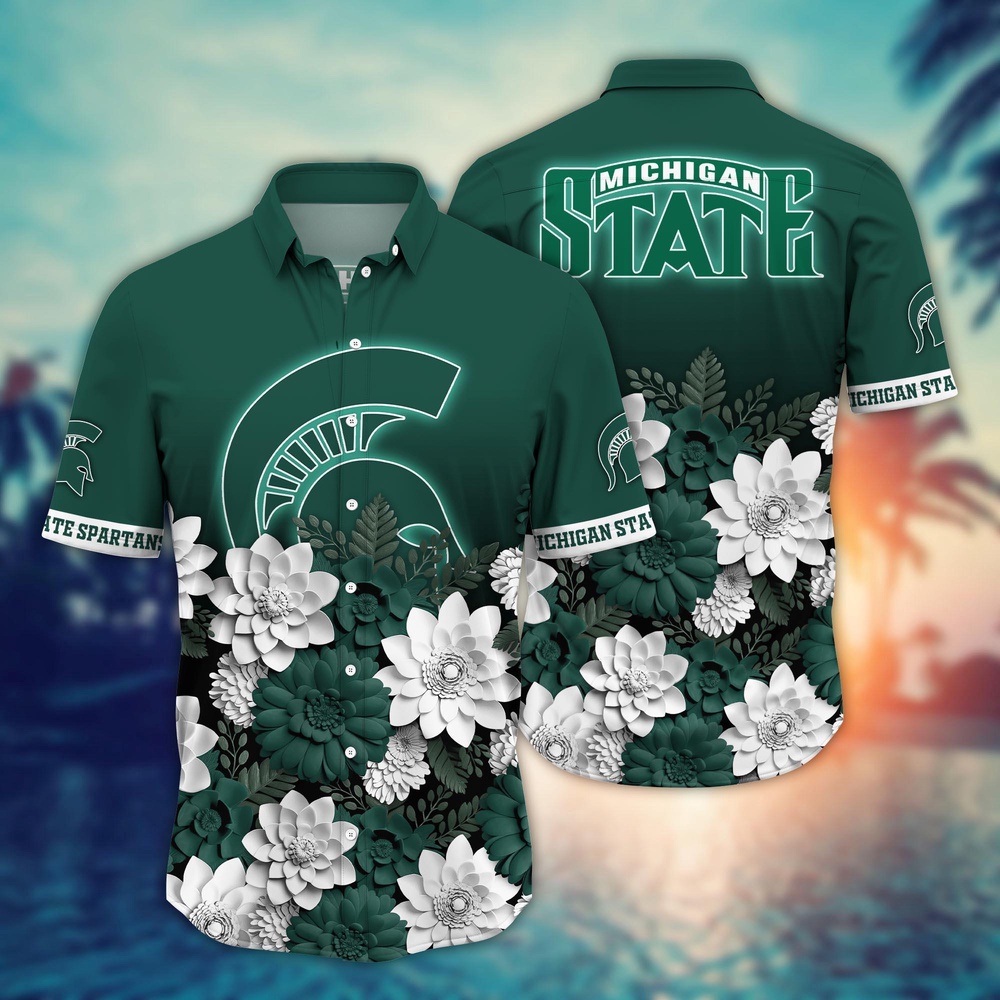NCAA Michigan State Spartans Hawaiian Shirt Cheer Chic Carnival For Fans