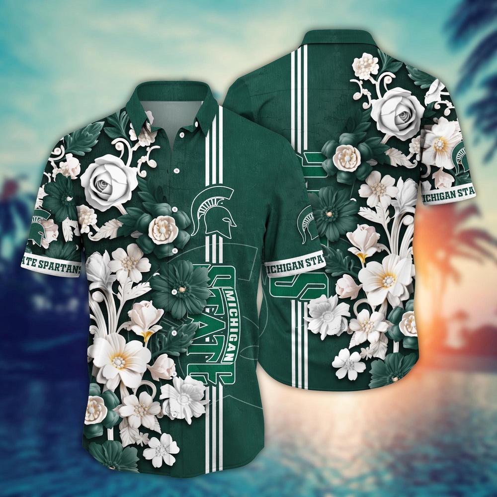 NCAA Michigan State Spartans Hawaiian Shirt Fusion Delight For Sports Fans NCAA Michigan State Spartans Hawaiian Shirt Fusion Delight For Sports Fans