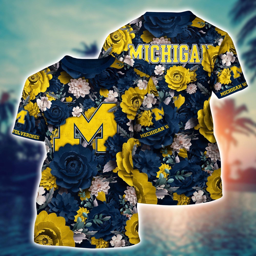 NCAA Michigan Wolverines 3D T-Shirt Trendsetting Threads Fashion For Sports Fans NCAA Michigan Wolverines 3D T-Shirt Trendsetting Threads Fashion For Sports Fans