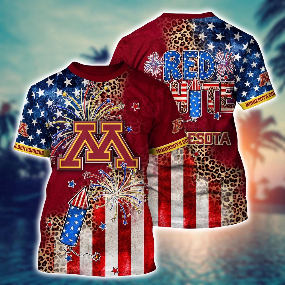 NCAA Minnesota Golden Gophers 3D T-Shirt Vogue Bliss For Fans NCAA Minnesota Golden Gophers 3D T-Shirt Vogue Bliss For Fans