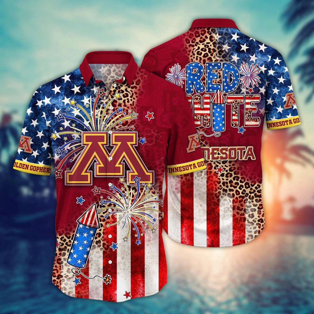 NCAA Minnesota Golden Gophers Hawaiian Shirt Aloha All Star Style Gift For Fans NCAA Minnesota Golden Gophers Hawaiian Shirt Aloha All Star Style Gift For Fans