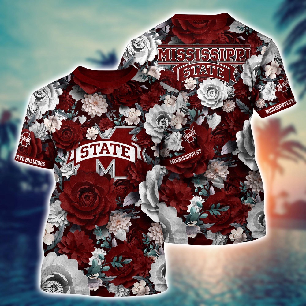 NCAA Mississippi State Bulldogs 3D T-Shirt Chic Vibes in Threads For Sports Fans