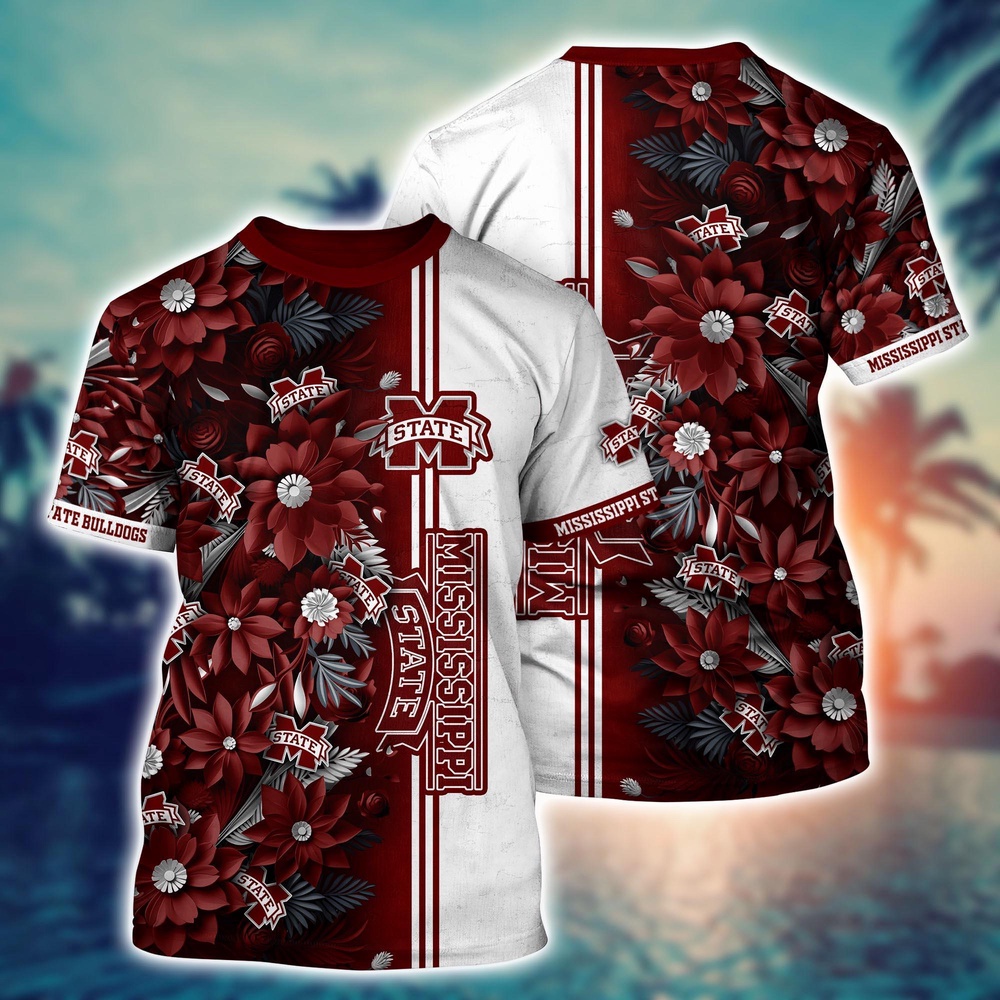 NCAA Mississippi State Bulldogs 3D T-Shirt Signature Style Elegance For Sports Fans
