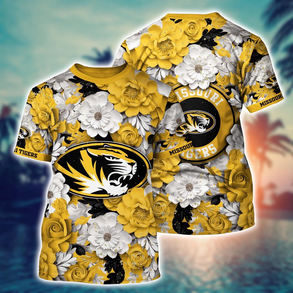 NCAA Missouri Tigers 3D T-Shirt Casual Elegance Blissful For Sports Fans NCAA Missouri Tigers 3D T-Shirt Casual Elegance Blissful For Sports Fans