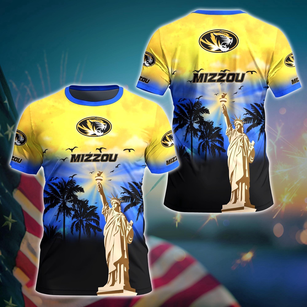 NCAA Missouri Tigers 3D T-Shirt Chic Campus Vibes Magic For Fans NCAA Missouri Tigers 3D T-Shirt Chic Campus Vibes Magic For Fans