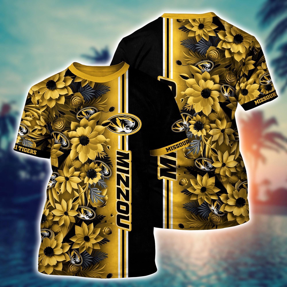 NCAA Missouri Tigers 3D T-Shirt Fashion Fusion Bliss For Sports Fans NCAA Missouri Tigers 3D T-Shirt Fashion Fusion Bliss For Sports Fans