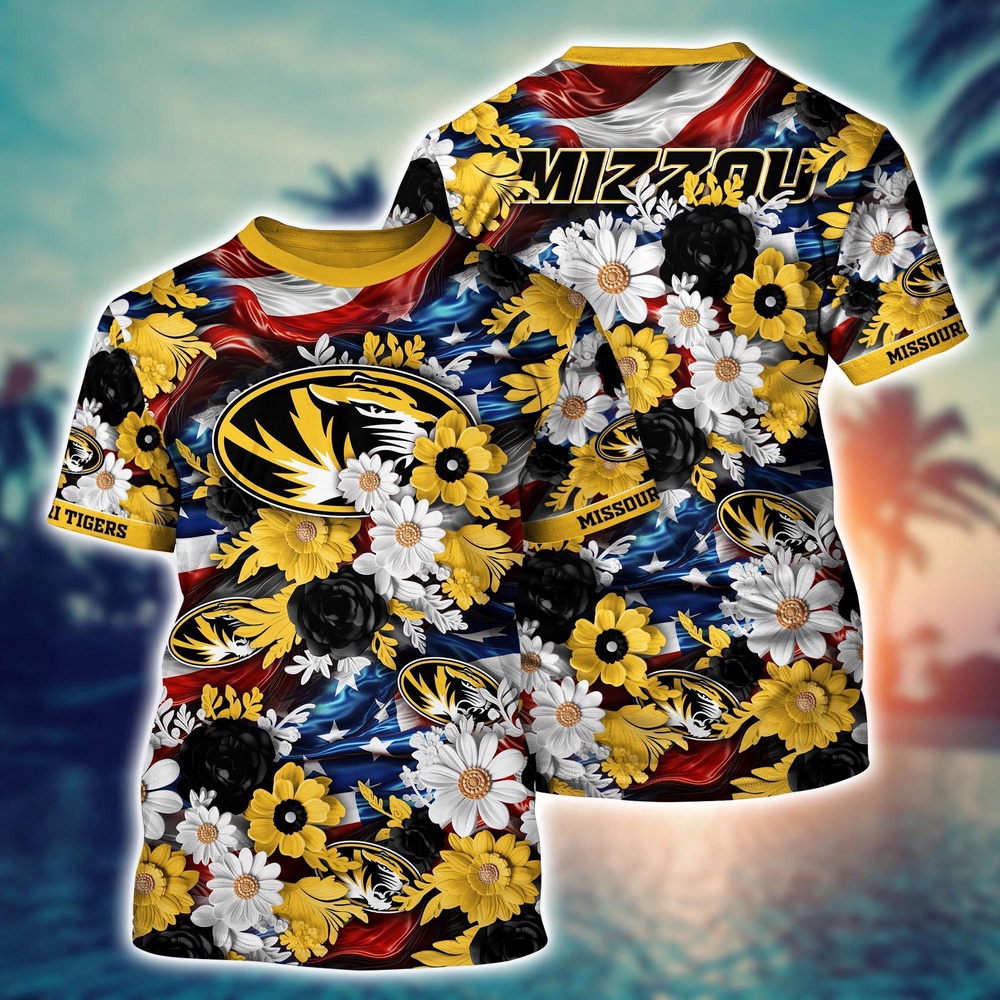 NCAA Missouri Tigers 3D T-Shirt Fashionable Glamour For Fans NCAA Missouri Tigers 3D T-Shirt Fashionable Glamour For Fans