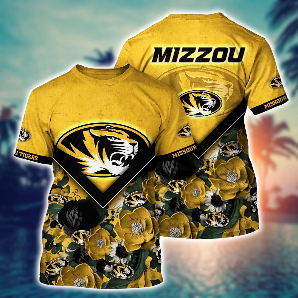 NCAA Missouri Tigers 3D T-Shirt Signature Elegance Threads For Sports Fans