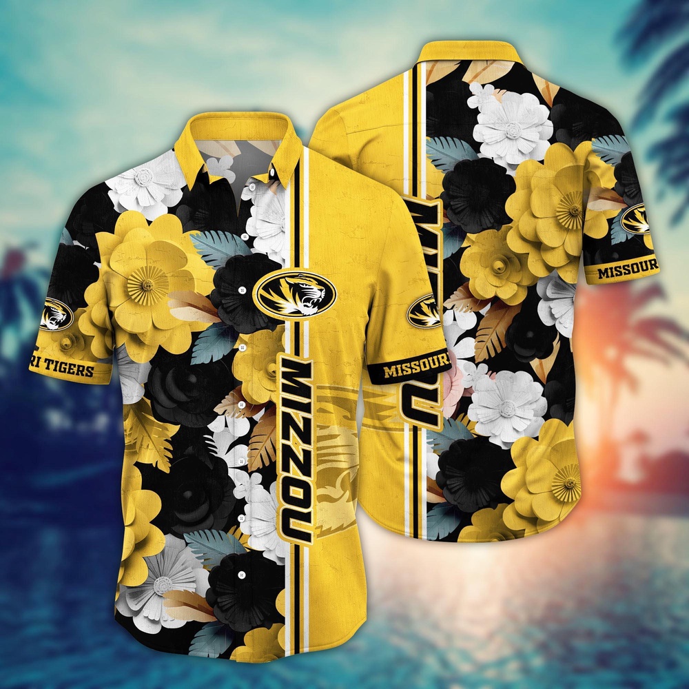 NCAA Missouri Tigers Hawaiian Shirt Blossom Bliss Cascade For Sports Fans